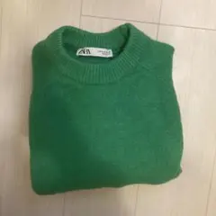 ZARA ニット グリーン Mサイズ