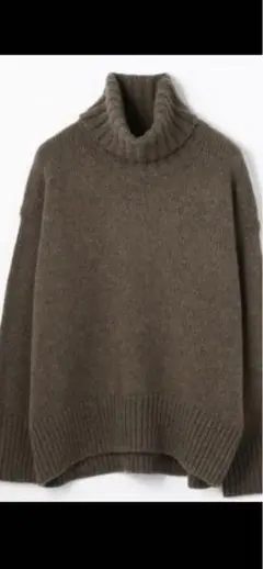 ギャルリーヴィー　ファインウール ハイネックプルオーバーニット