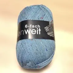 ラナグロッサ ツイード 6ply tweed 合太ソックヤーン 水色 ターコイズ