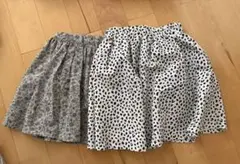 GLOBAL WORKスカパン2点セット スカートインナーパンツ付120 130