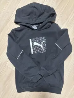 PUMA プーマ　フード付きパーカー　黒　120㎝