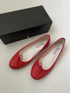 美品　レペットRepetto サンドリオン　赤 バレエシューズ ロリータ40