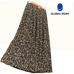 【GLOBAL WORK フリーサイズ】プリーツスカート オールシーズン