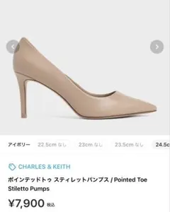 CHARLES & KEITH ポインテッドトゥ スティレットパンプス 23cmのサムネイル