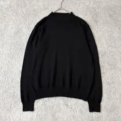 ハナハナ　ハイネックニット 長袖　ブラック　黒　プルオーバー　リブ袖　M〜L