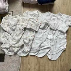 UNIQLO アカホン　スヌーピー動物柄 長袖ボディスーツ 60 5枚セット