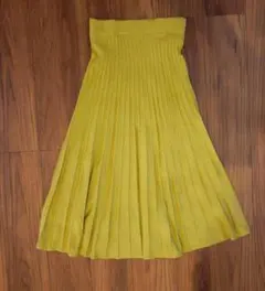 セットアップ可能　ニットプリーツロングスカート