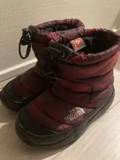 ノースフェイス スノーブーツ 17cm 赤黒