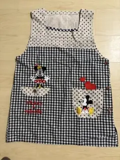 ミッキー・ミニー刺繍エプロン　保育士