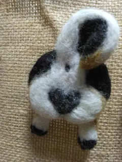 羊毛フェルト柴犬さんのおしり　ブローチ