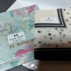 HANAE MORI 花柄　LANVINenBleu星柄　ハンカチセットのサムネイル