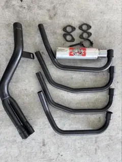 ゼファー用猪武者管　レッドステージ製　バイクマフラー　4-2-1