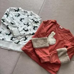 130 動物パーカー 2枚セット