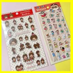 クレヨンしんちゃん　モンチッチ　ぷくっとシール　ぷっくり　ステッカー　セリア