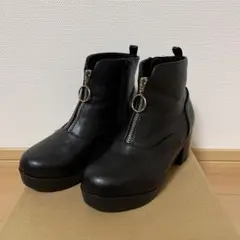 ショートブーツ　キッズ 22㎝　ブラック