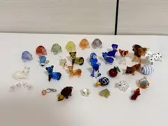 コスモスと忘れな草　ガラス細工　ミニチュア コスモスと忘れな草 ガラス細工 ミニチュア | Mercari