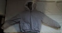 にんじん様用　グレー ボンバージャケット ファー　ファーダウン