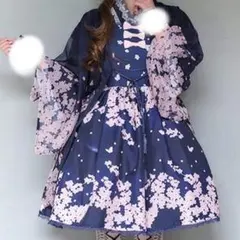 axes femme kawaii 桜 紺 3点セット