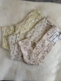 ユニクロ　レギンス2点&ミッフィー柄レギンスの3点セット 110