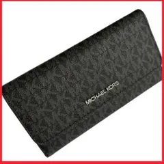 新品　MICHAEL KORS 長財布 ブラック MK柄　ロゴモノグラム　メンズ