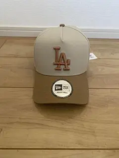 New Era LAキャップ ベージュ/ブラウン 調整可能