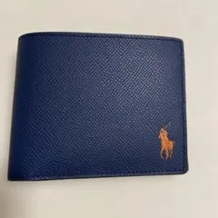 Polo Ralph Lauren ネイビー 二つ折り財布 アウトレット