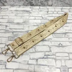 インド刺繍リボンスマホショルダーストラップ　イエロー