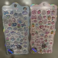 ボンボンドロップシール2枚セット　オーロラ