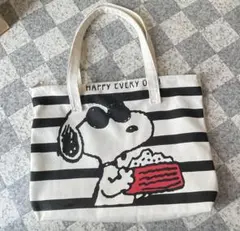スヌーピー アイボリートートバッグ