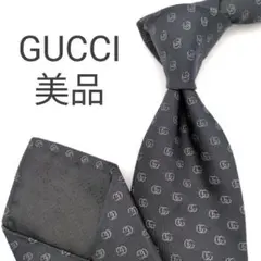 GUCCI gg 総柄 ブラック／黒色 ネクタイ 069039 - メルカリ