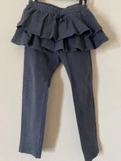 UNIQLO フリル付きレギンス 100cm ダークグレー