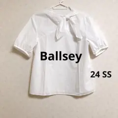 プロセスドコットン スカーフタイブラウス　ボールジィ　36 ホワイト