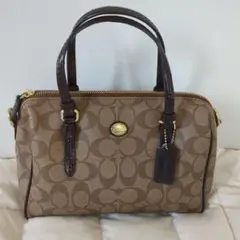 n*n様 コーチ COACH シグネチャーPVC2wayミニボストンバッグ肩がけ 