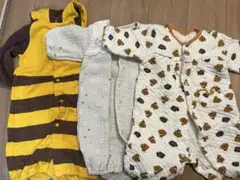 50〜60cm 長袖ロンパース　3枚組