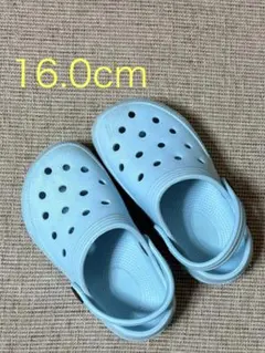 キッズ サンダル 16cm 水色 クロックス風 軽量 夏用 男の子 女の子