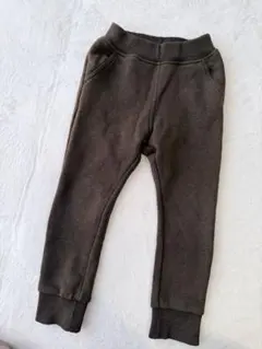 長ズボン ポケット付き カーキ 110 裏起毛