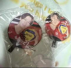 バレーボール男子日本代表 うちわアクリルチャーム 小野寺太志 永露元稀 セット