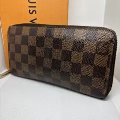 ルイヴィトン長財布ダミエエベヌ　ジッピーウォレット　ラウンドジップ N61728