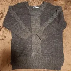 アメリカンホリック　ケーブルニット クルーネックセーター