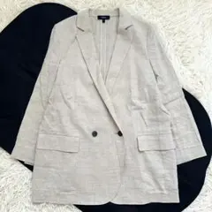 近年✨セオリー エコシャークスキン ダブル リネンジャケット ベージュ M相当