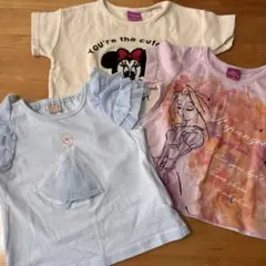 エルサ・ラプンツェル Tシャツ 3枚セット 100cm