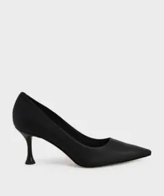 フレアヒール ポインテッドトゥパンプス（Black）のサムネイル