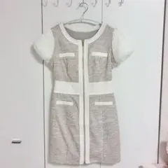 【LIP SERVICE】 2wayファースリーブワンピース ベージュ