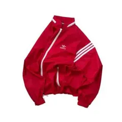 80s adidas ナイロンジャケット 赤 archive y2k tech