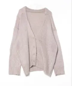 FREAK’S STORE カラー シャギー Vネック ニット カーディガン