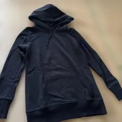 UNIQLO 黒　長袖パーカー S シンプル　⑥