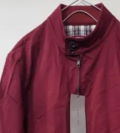 バーガンディ ジップアップジャケット