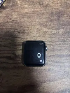 AppleWatch series3 38mm本体 ブラック シリコンバンド付き