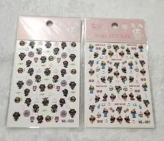 キャラクター ネイルシール 2枚セット