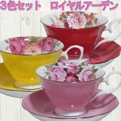 ロイヤルアーデン ティーカップ ソーサー ピンク 花柄 金彩 - メルカリ